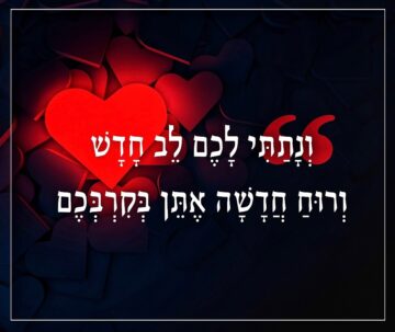 וננתי לב חדש ורוח חדשה אתן בקרבכם