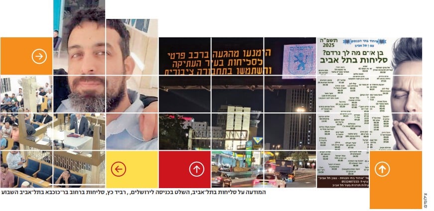 המודעה על סליחות בתל אביב, השלט בכניסה לירושלים, רביד כץ, סליחות ברחוב בר כוכבא בתל אביב השבוע