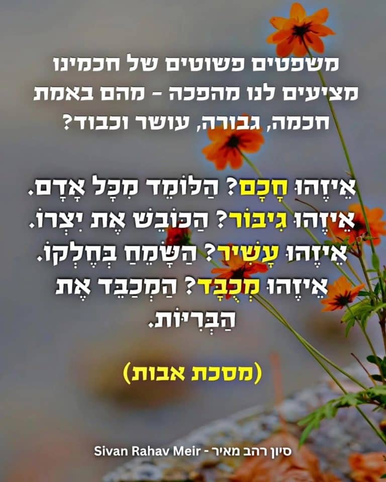 משפטים פשוטים של חכמנו