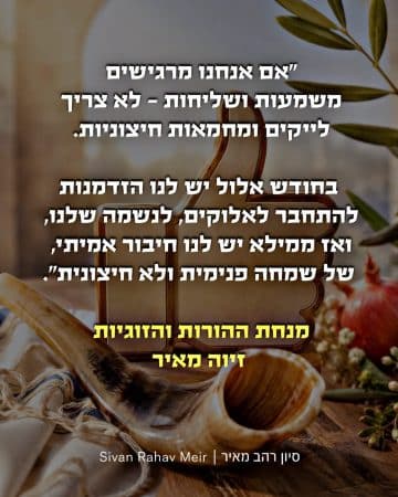 אם אנחנו מרגישים משמעות ושליחות לא צריך לייקים
